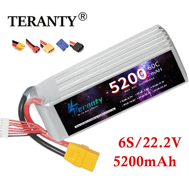 Drone Battery 4S - TERANTY-batería Lipo 6S de 5200mAh, 22,2