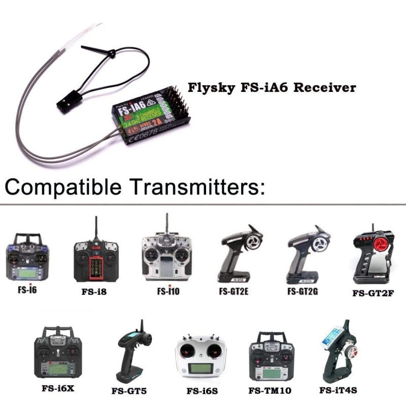 Receptor Flysky FS-IA6 6CH ant - Drone Battery Plate reseña y precio