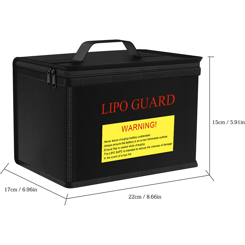 Bolsa de seguridad Lipo Guard, - Drone Battery Bag reseña y precio