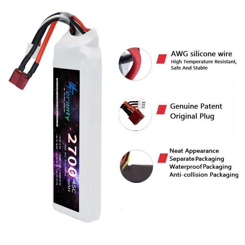 1/3 Uds 2S 7,4 V batería Lipo  - Drone Battery Connector reseña y precio