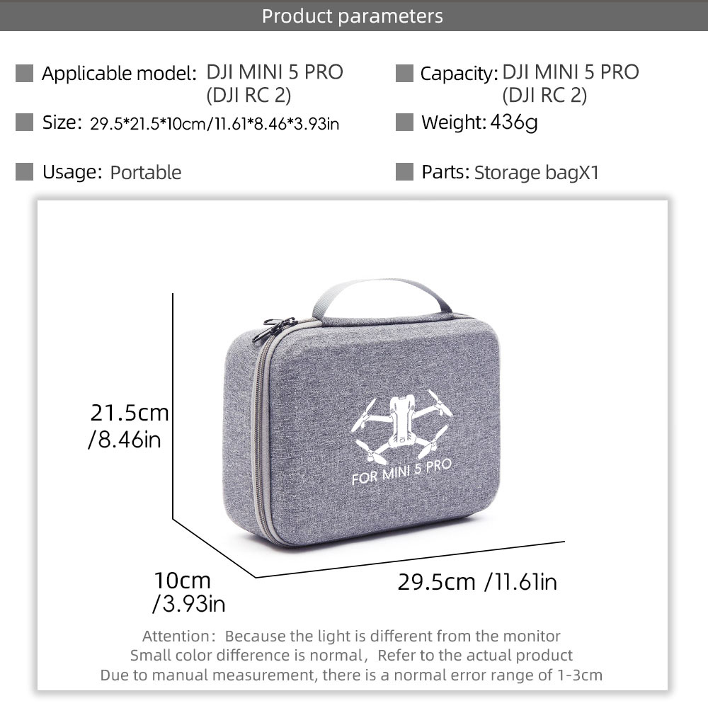 Estuche de transporte de almac - Drone Battery Bag reseña y precio