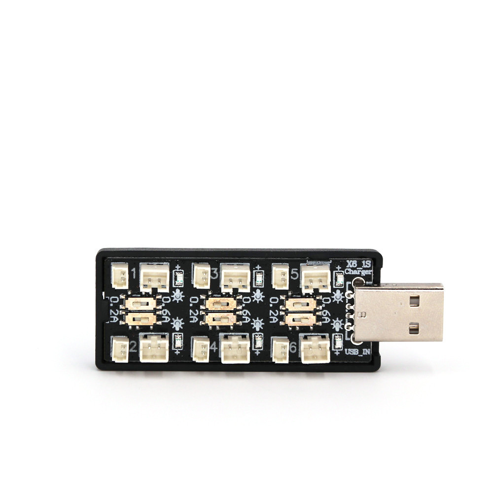 6CH USB 1S LiPo/LiHv 3,7 V/4,2 - Drone Battery Connector reseña y precio