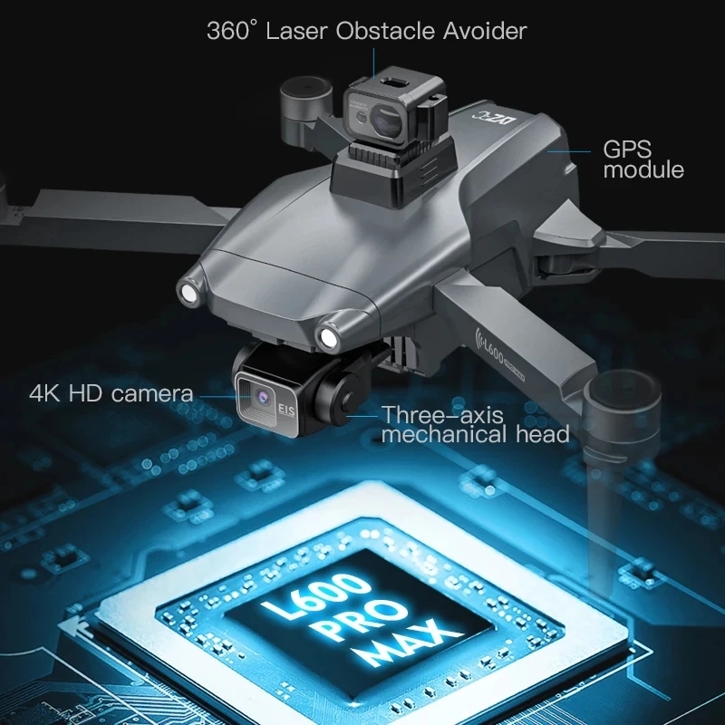 L600 PRO MAX GPS Drone profesi - Drone Battery Box reseña y precio