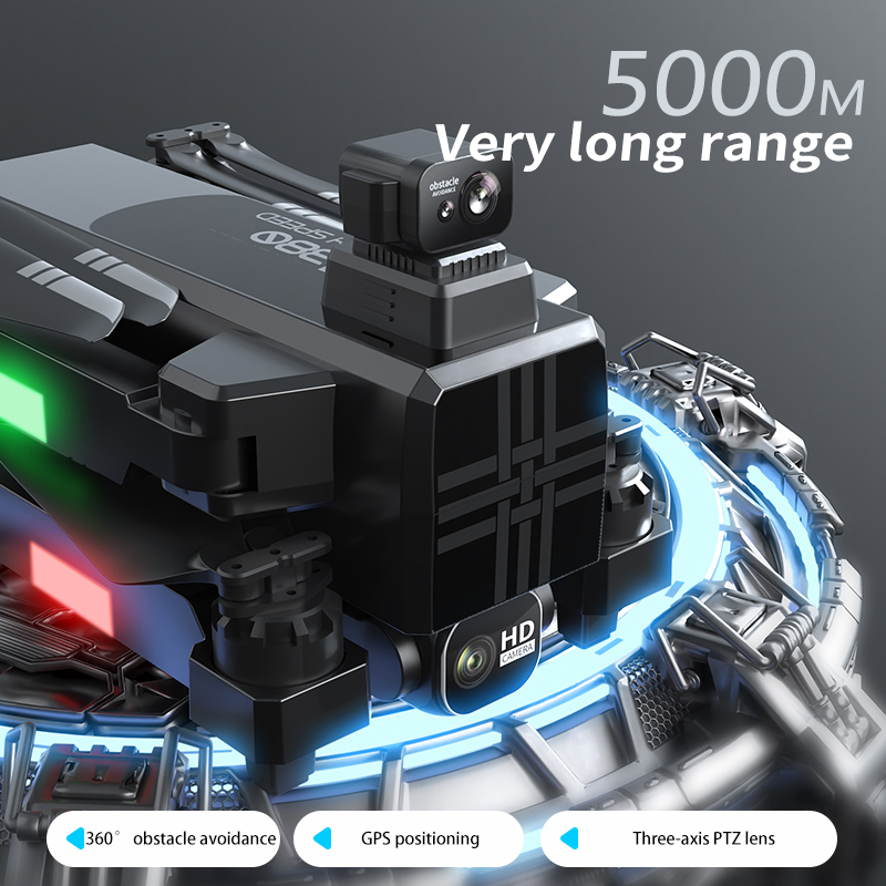 Dron A380 4K HD de tres ejes,  - Drone Battery Balance Charger reseña y precio