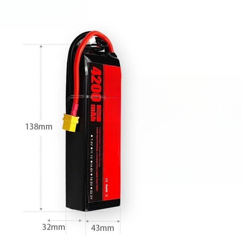 Batería LiPo de 4200mAh 4S 14, - Drone Battery Li-Ion reseña y precio