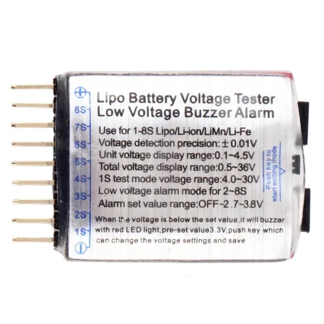 1/2/5 Uds RC voltaje pantalla  - Drone Battery Alarm reseña y precio